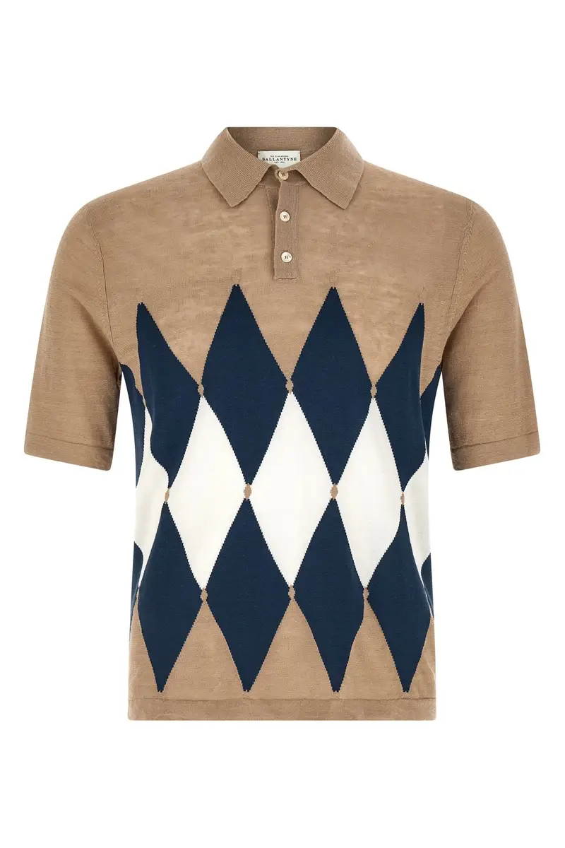 Polo Argyle Beige