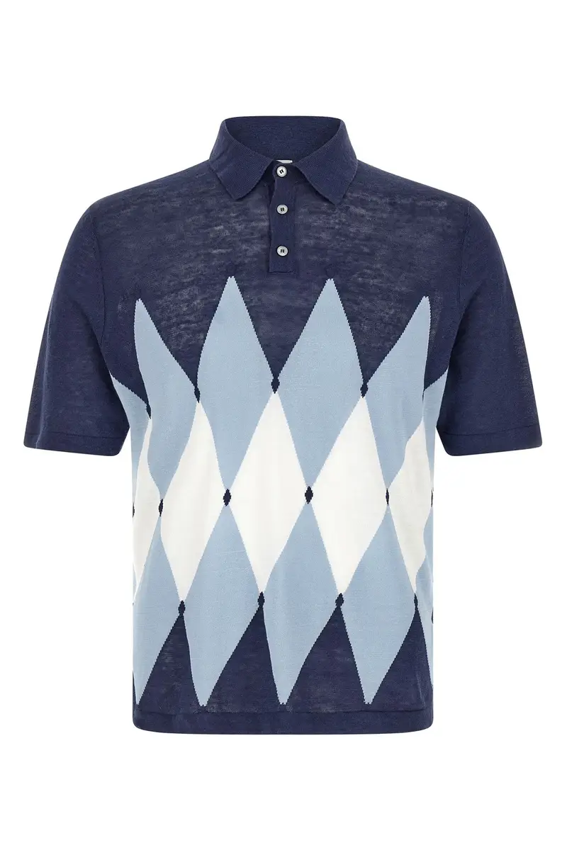 Polo Argyle Blu