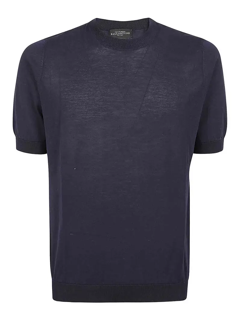 T-shirt girocollo Blu scuro