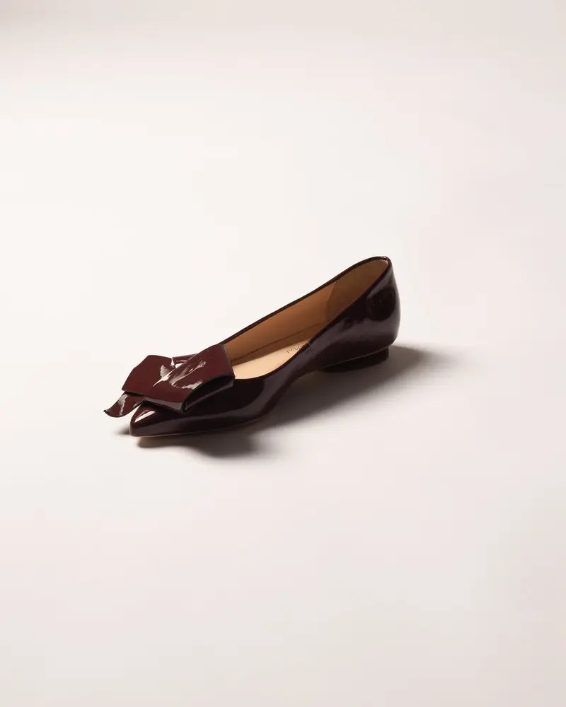 Ballerina fiocco amaranto miniatura 3