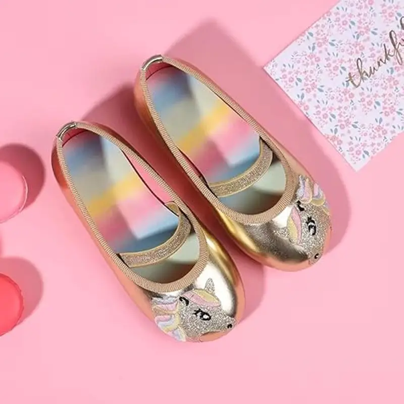 OrJana Ballerine Bambina Oro 2163707 miniatura 2