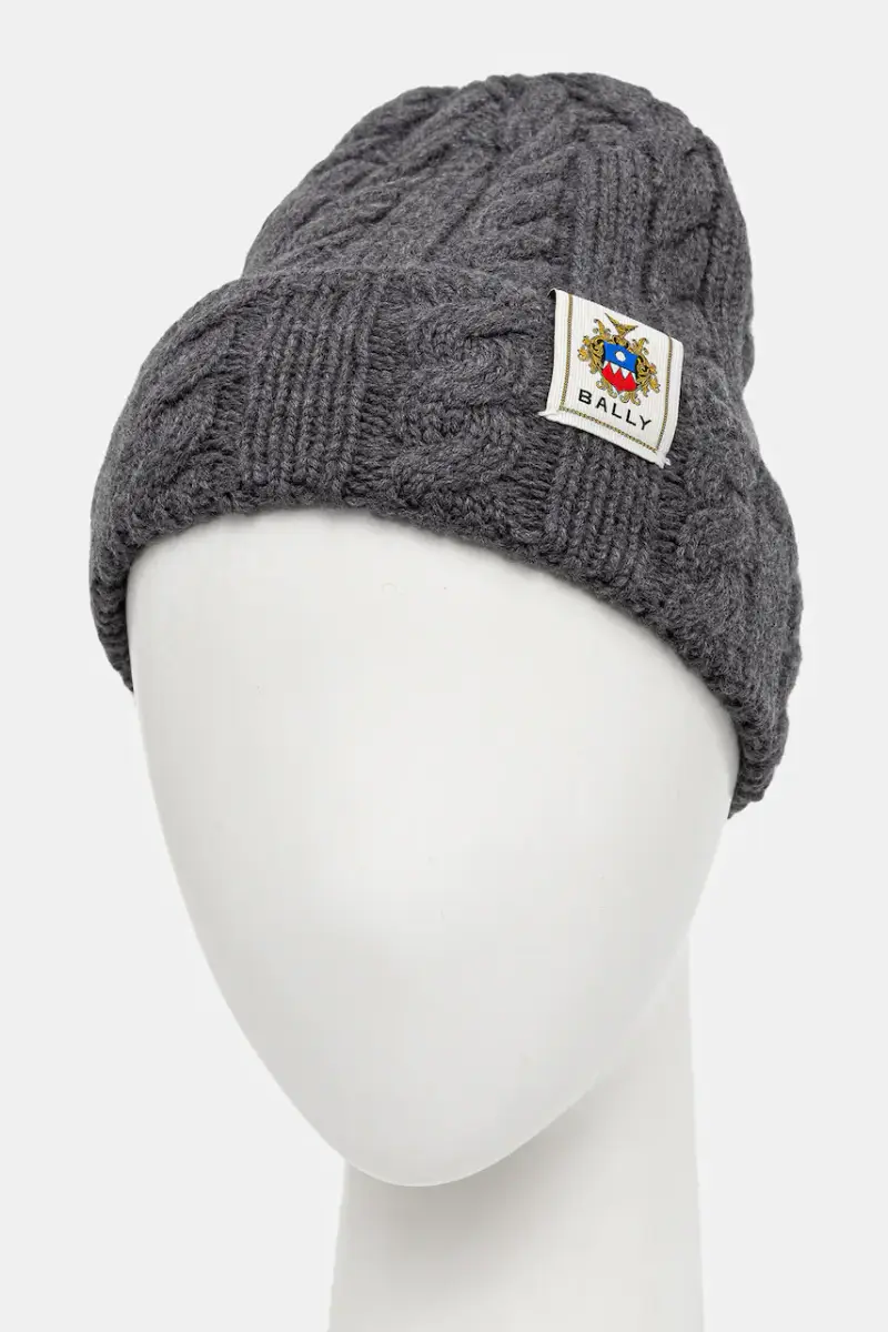 berretto in lana colore grigio MHA03L miniatura 3