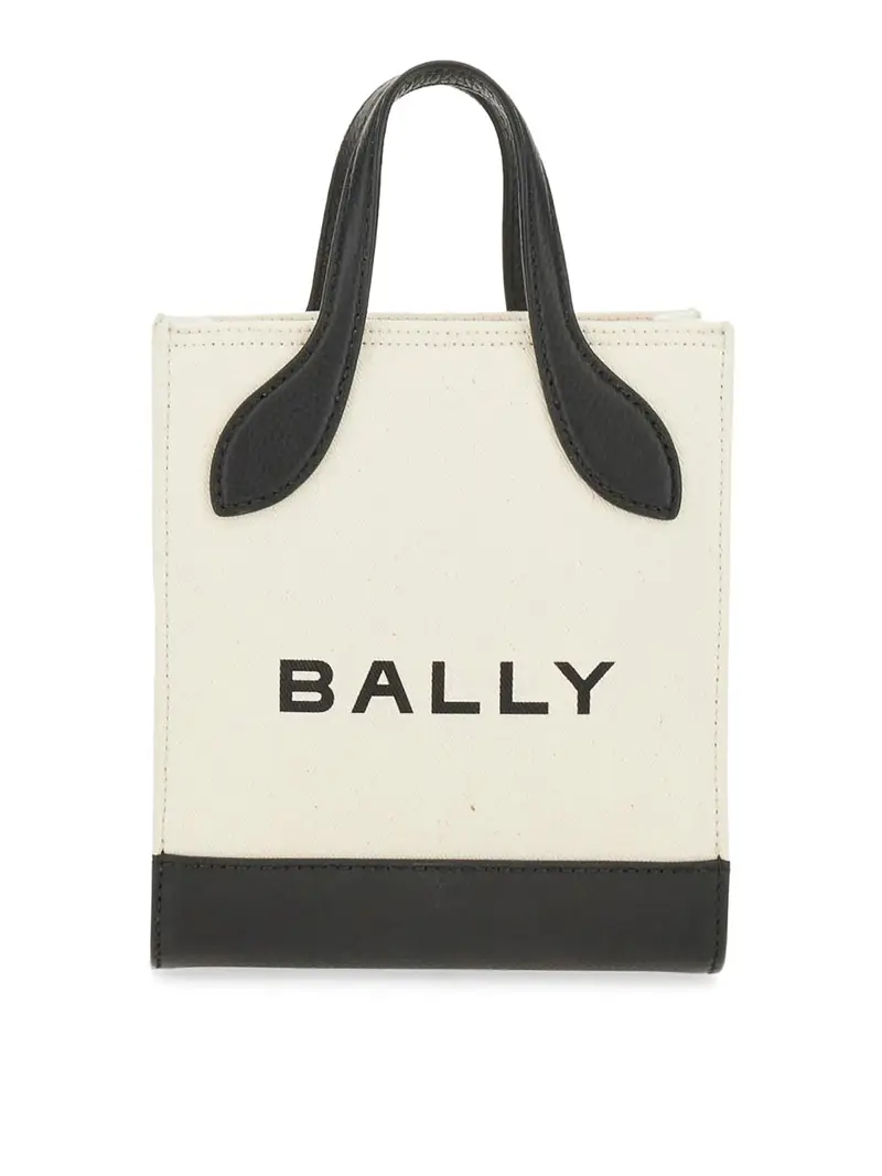 Borsa Con Logo Bianco