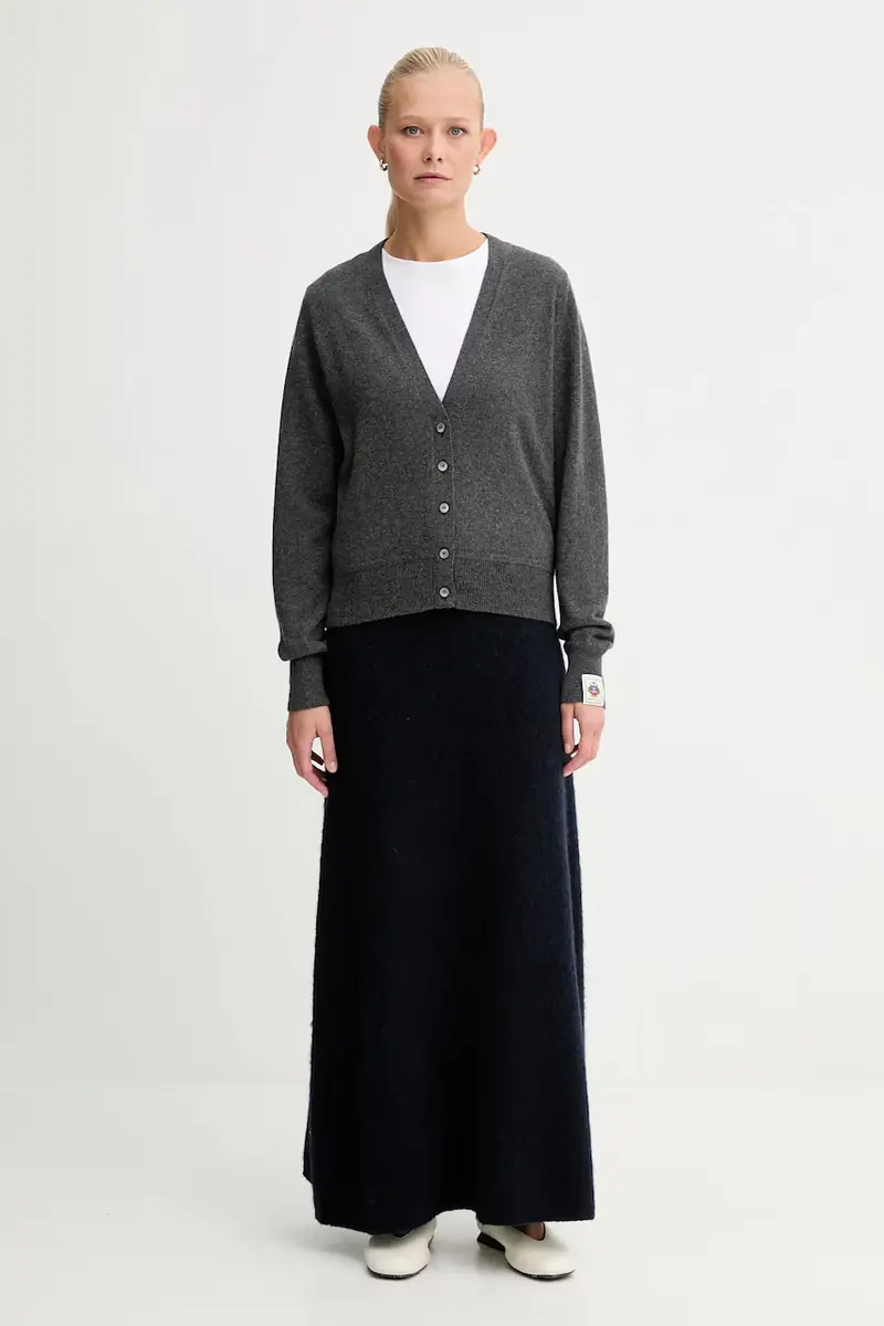 Bally Cardigan Donna Grigio 3424552 miniatura 2