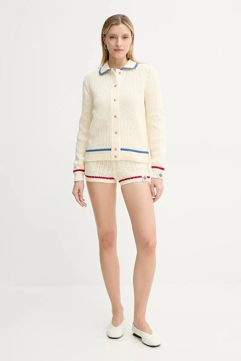 Bally Cardigan Donna Beige 3570085 miniatura 2