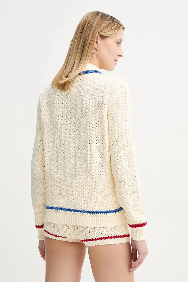 Bally Cardigan Donna Beige 3570085 miniatura 3