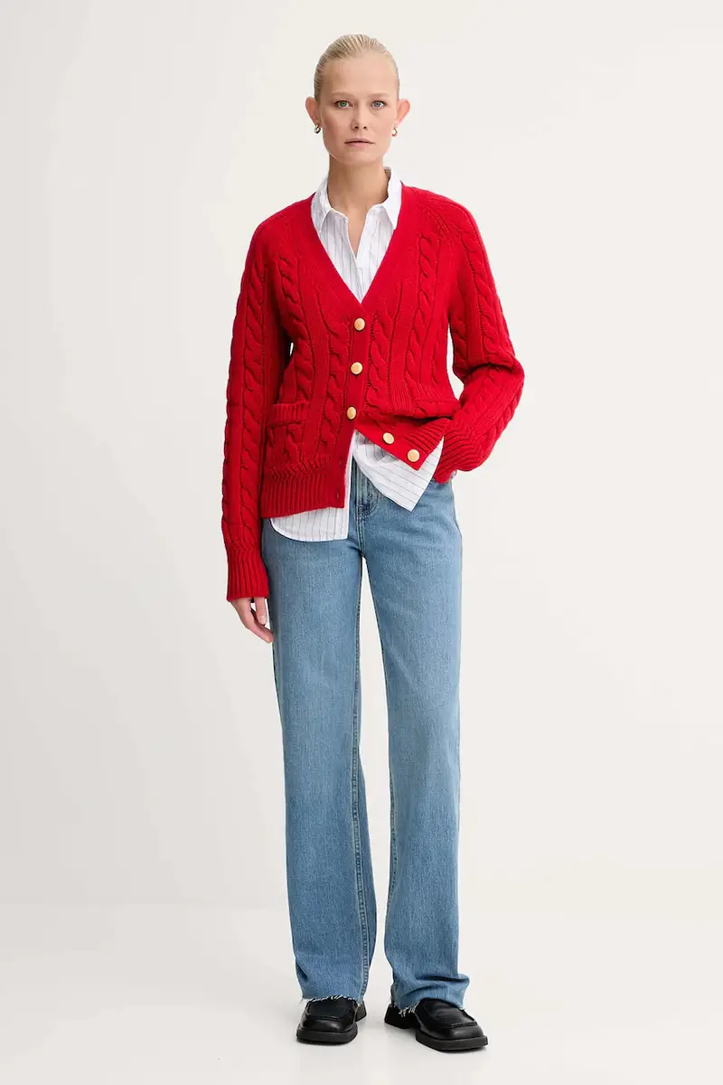 Bally Cardigan Donna Rosso 3427715 miniatura 2