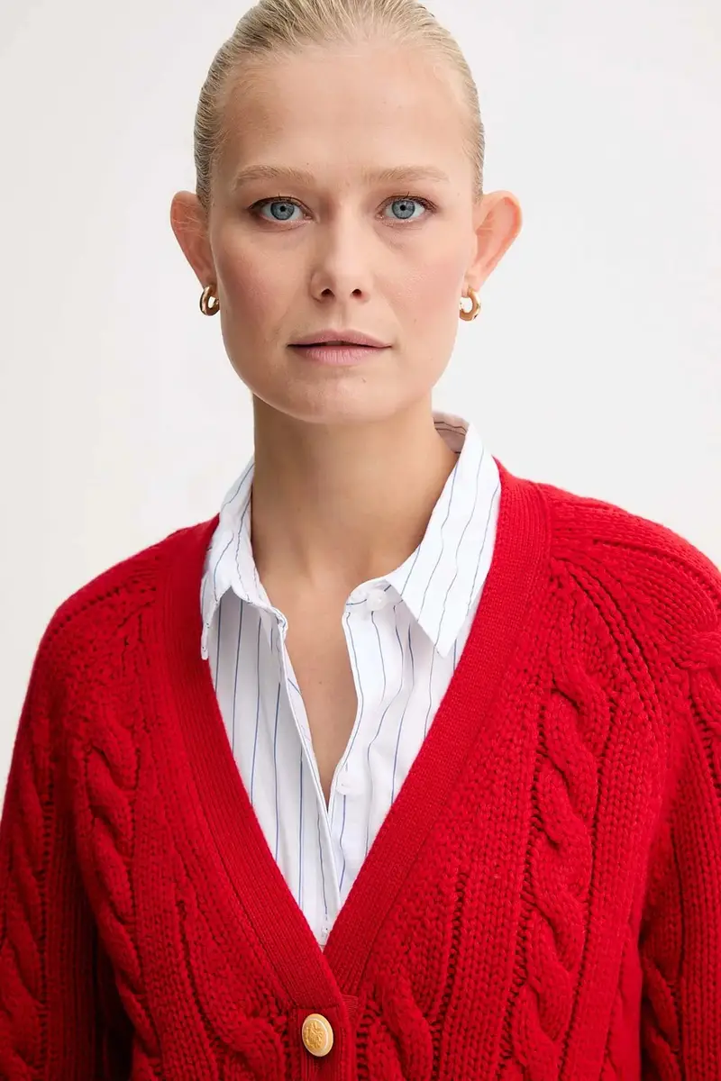 Bally Cardigan Donna Rosso 3427715 miniatura 4