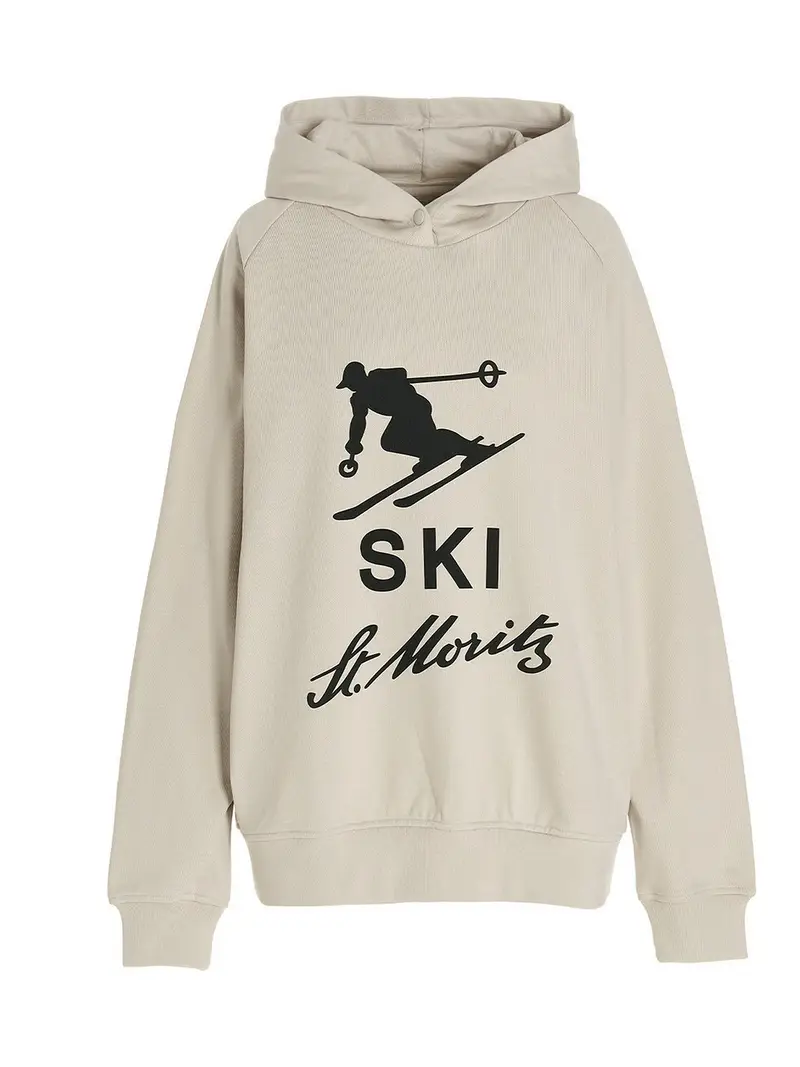 Felpa in cotone con cappuccio Grigio