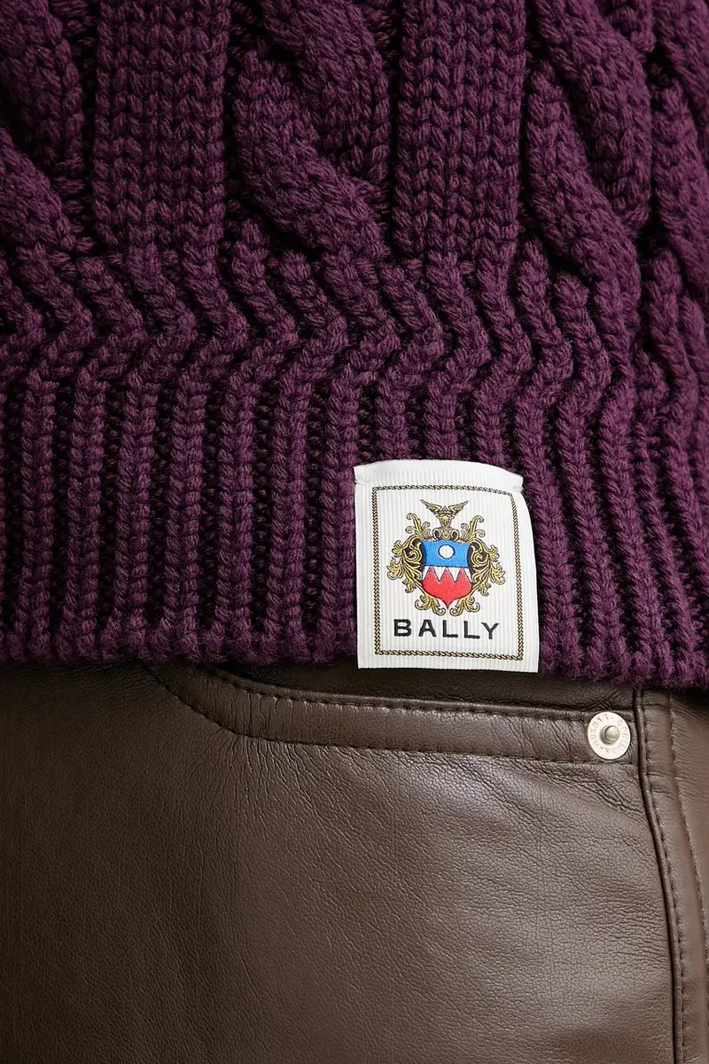 gilè in lana donna colore violetto WKN0AN miniatura 5