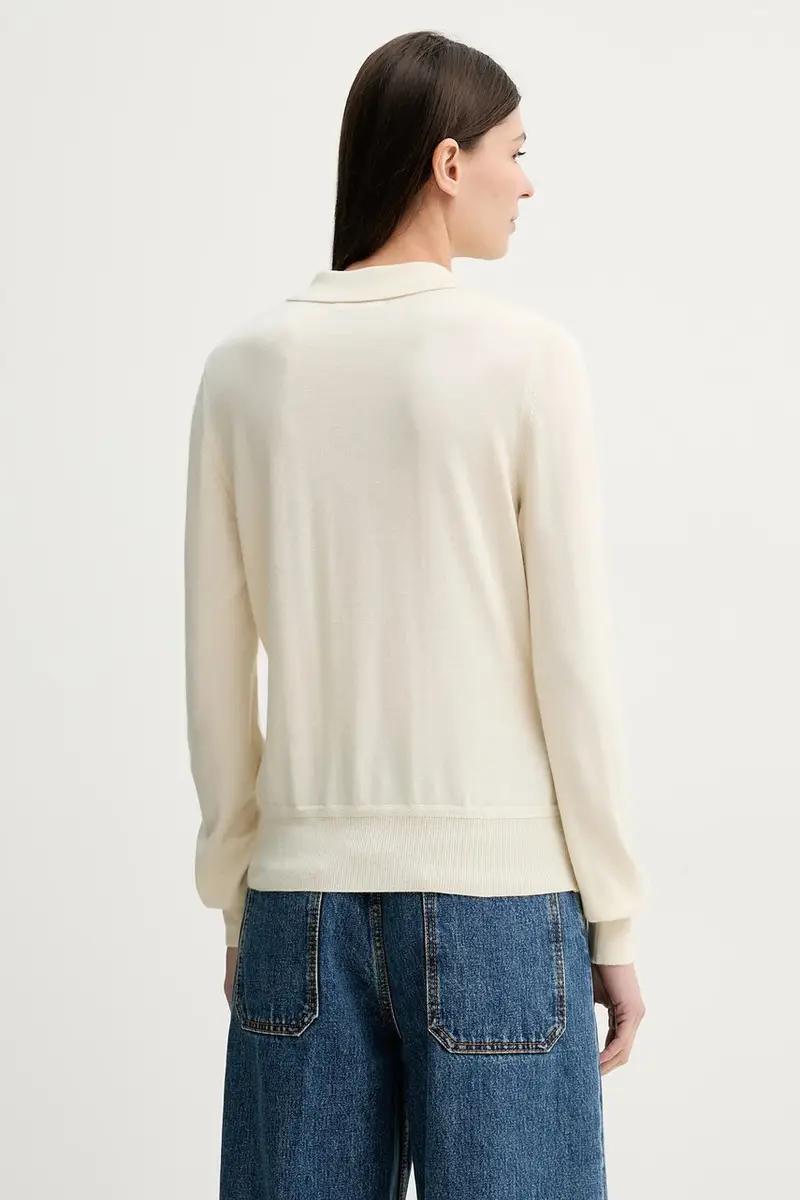 maglione in cachemirie donna colore beige WKN098 miniatura 3