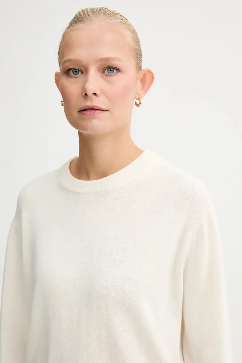 maglione in cachemirie donna colore beige WKN0BA miniatura 4