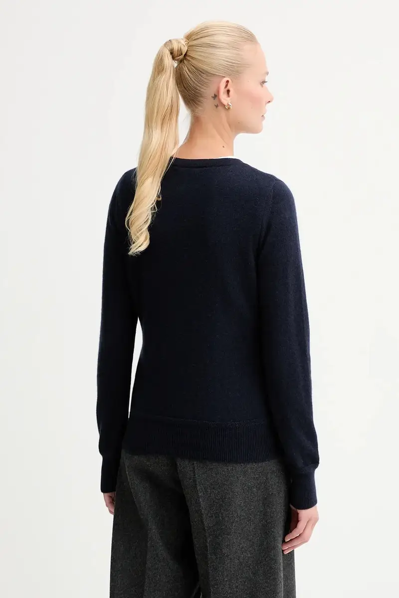 maglione in cachemirie donna colore blu navy WKN0AO miniatura 3