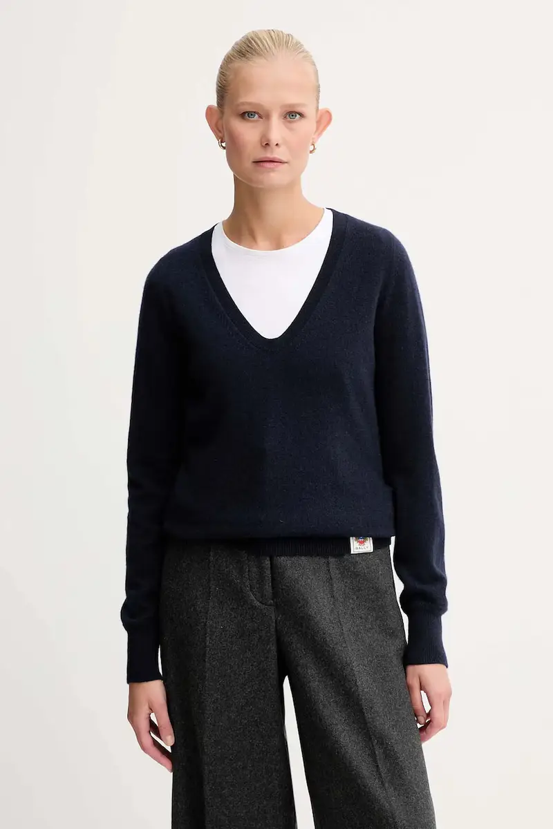 maglione in cachemirie donna colore blu navy WKN0AO