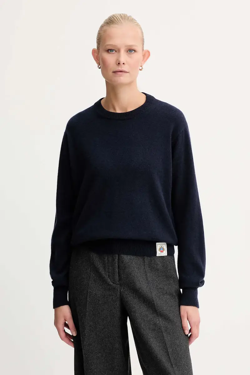 maglione in cachemirie donna colore blu navy WKN0BA