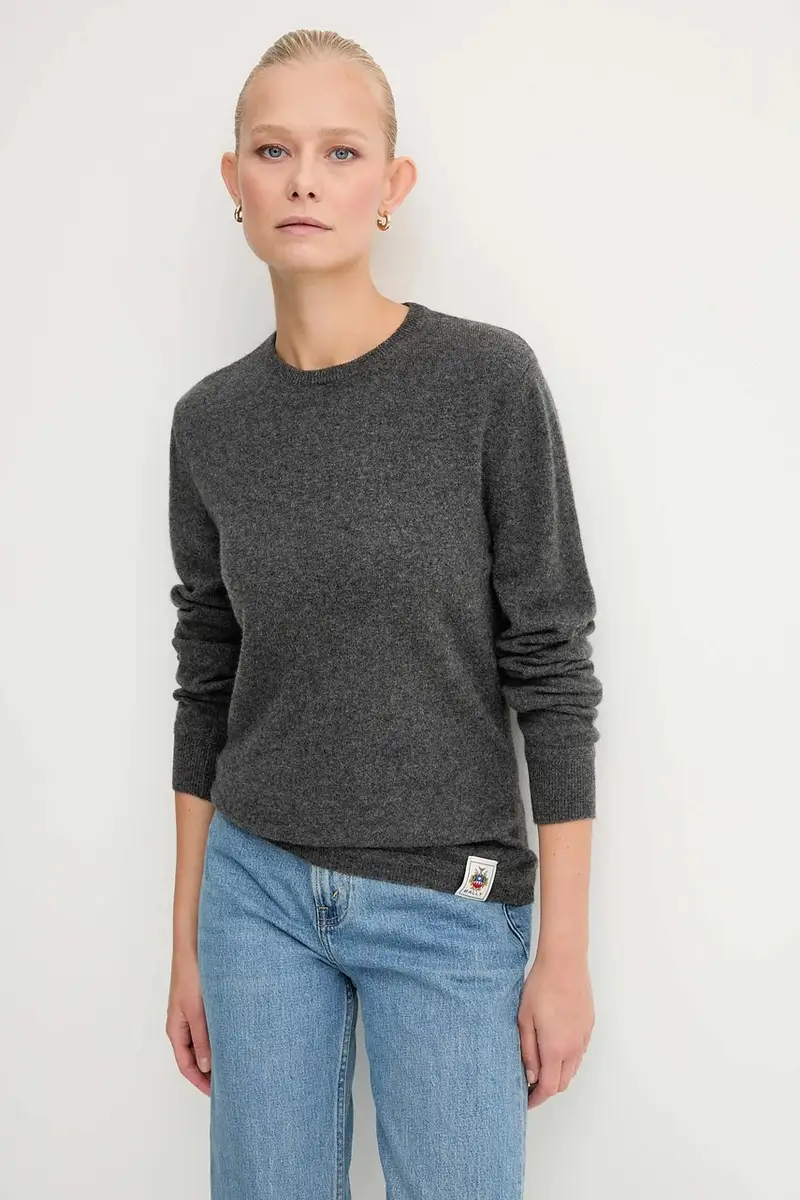 maglione in cachemirie donna colore grigio WKN07P miniatura 4