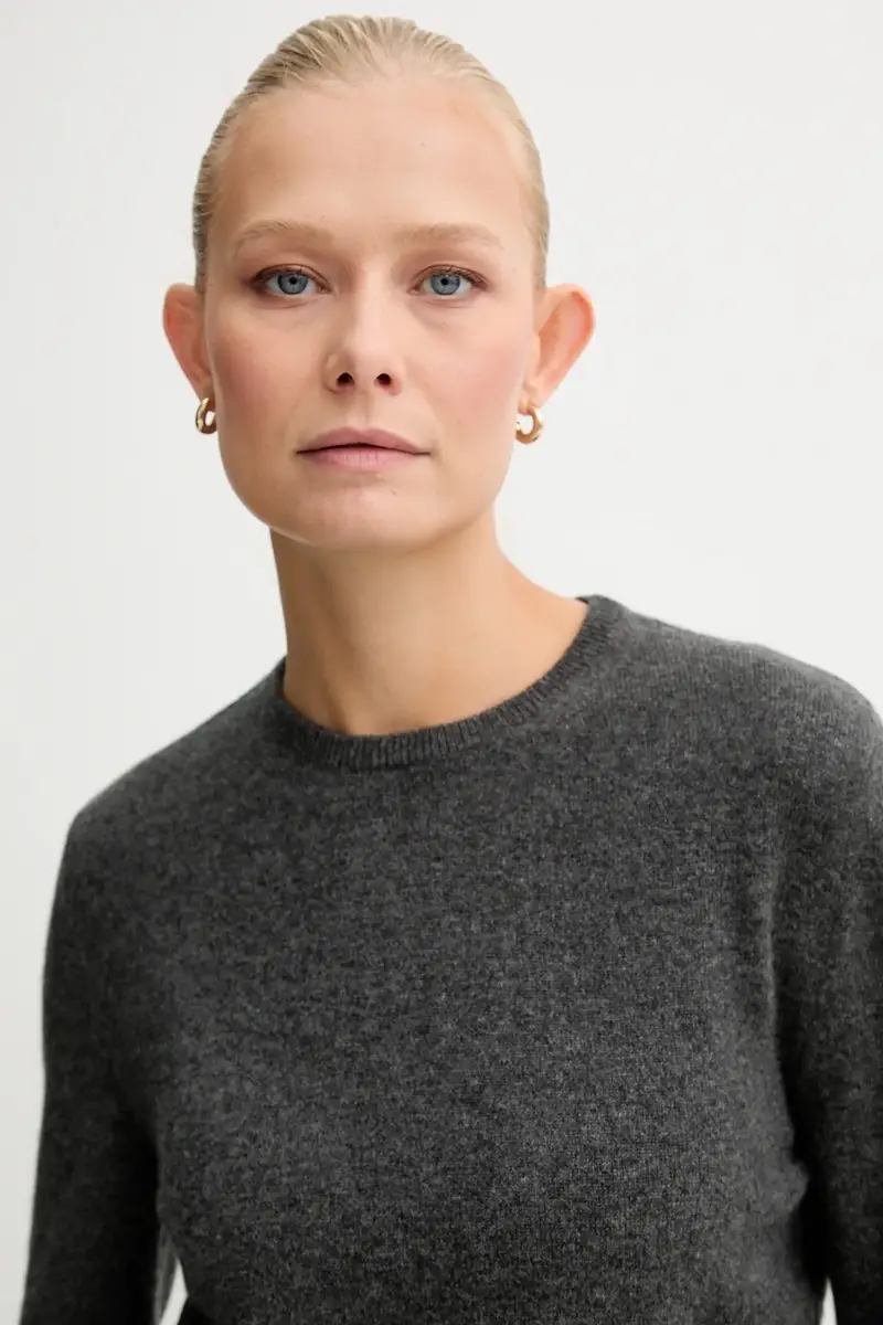 maglione in cachemirie donna colore grigio WKN07P miniatura 5