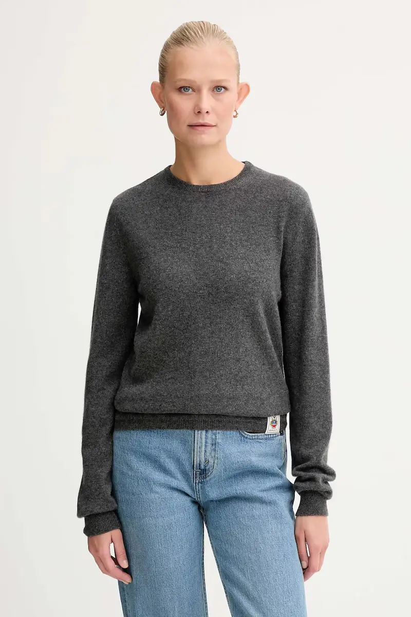 maglione in cachemirie donna colore grigio WKN07P