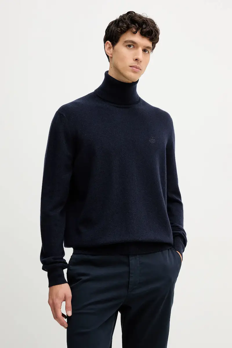 maglione in cachemirie uomo colore blu navy MKN08O