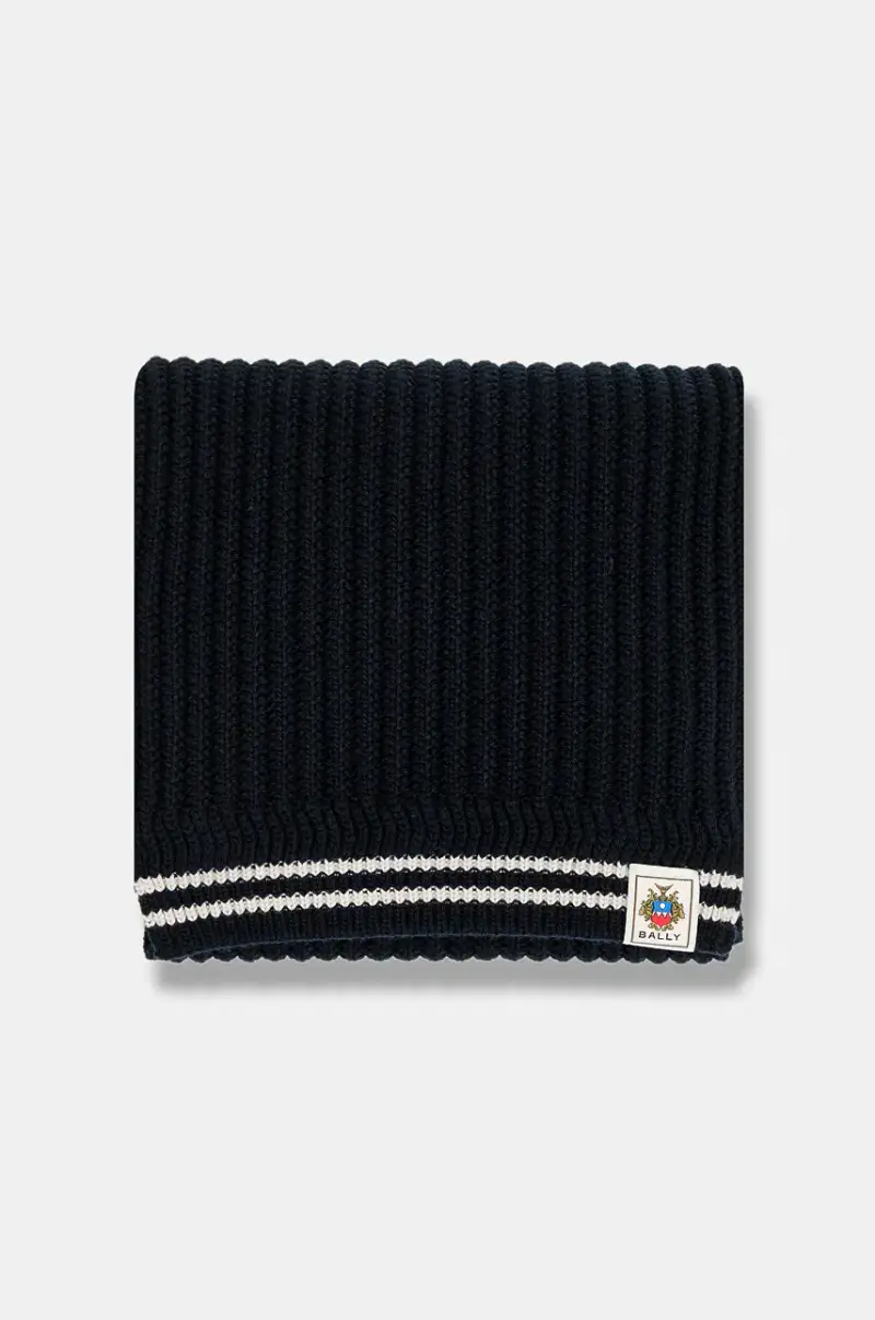 sciarpa in lana donna colore blu navy WSC04M miniatura 2