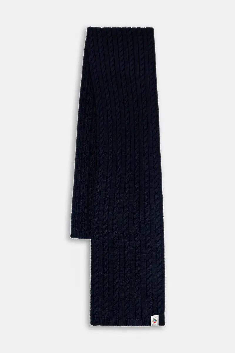 sciarpa in lana uomo colore blu navy MSC03G