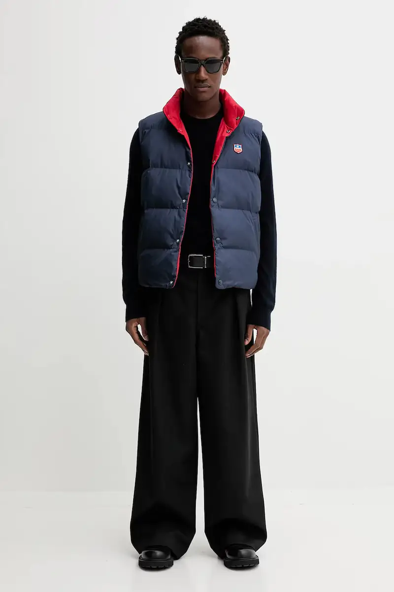 smanicato colore blu navy MOU0AX miniatura 3