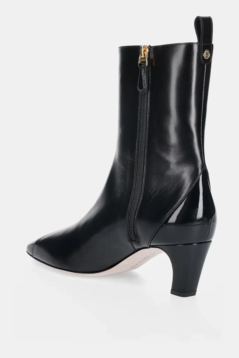 stivaletti alla caviglia in pelle SELISKA 55 donna colore nero WB5518 miniatura 3