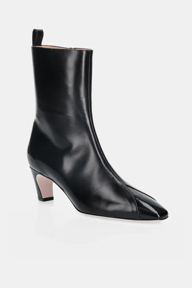 stivaletti alla caviglia in pelle SELISKA 55 donna colore nero WB5518