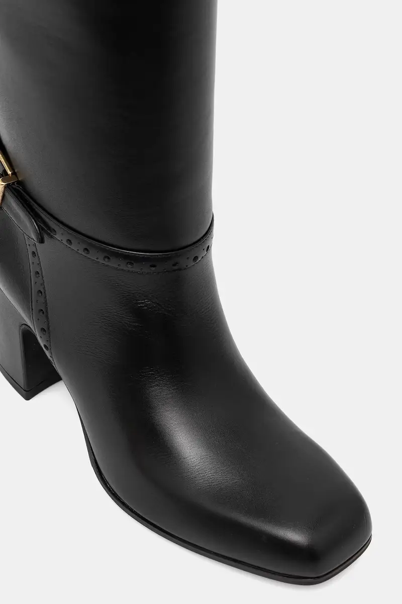 stivali in pelle ENILDA 75 donna colore nero WB750A miniatura 4