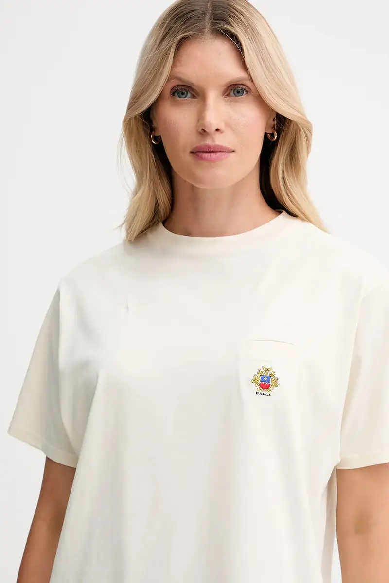 Bally T-shirt Donna Beige 3574380 miniatura 4