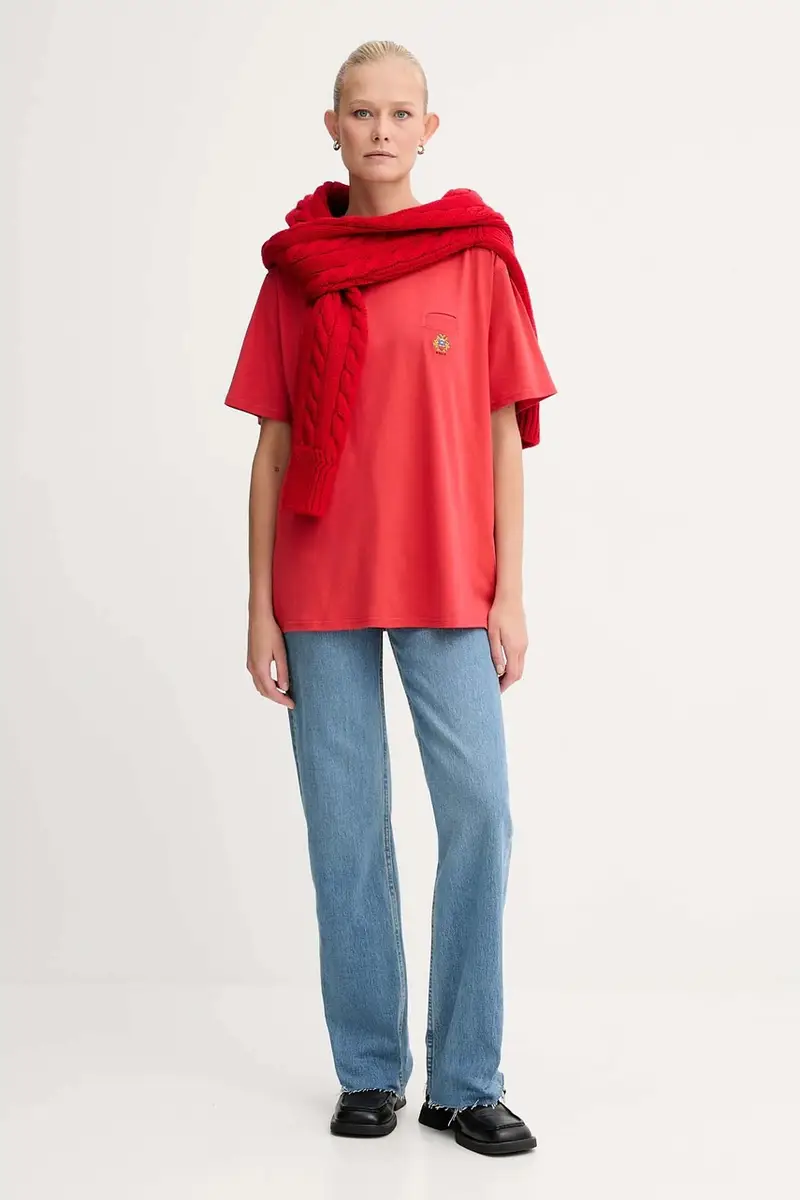 Bally T-shirt Donna Rosso 3427714 miniatura 2