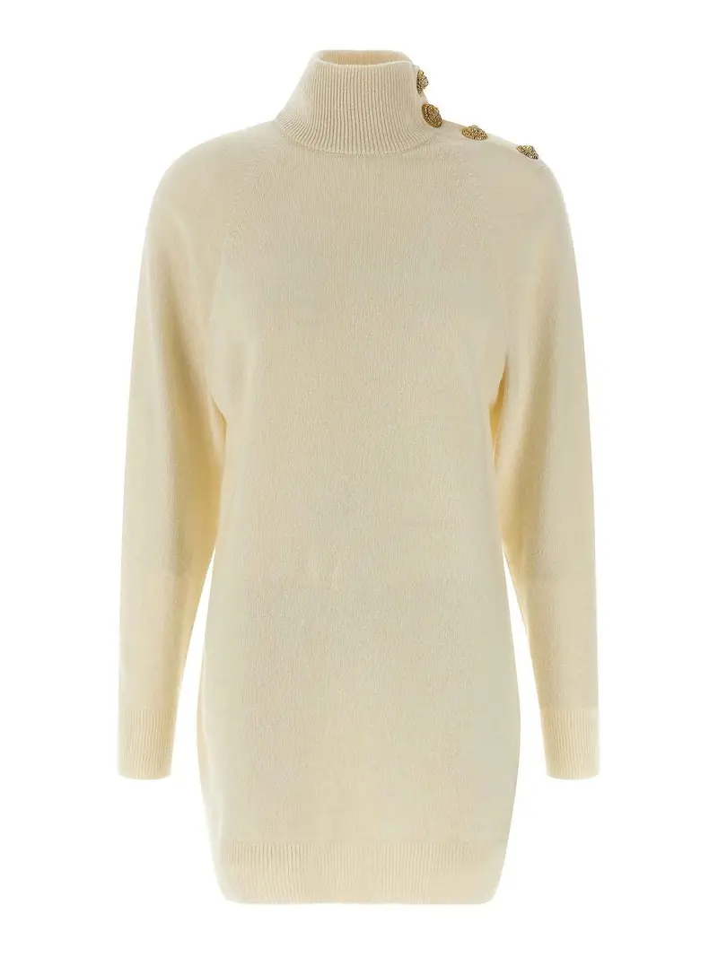 Abito in lana cashmere Beige