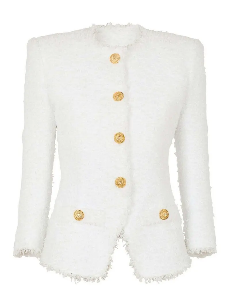 Balmain Blazer Bianco 3264326