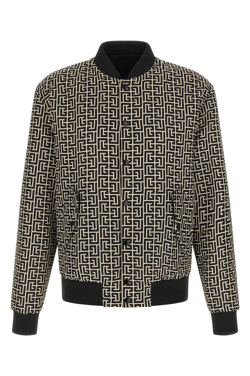 Bomber Reversibile Monogram Nero