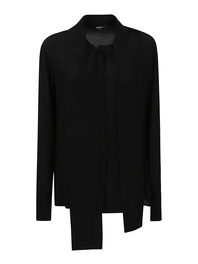 Camicia con bottoni Nero