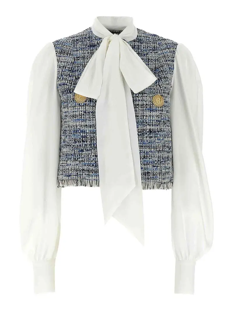 Camicia di tweed Multicolore