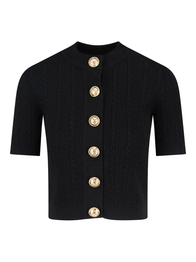 Balmain Cardigan Nero 3346567
