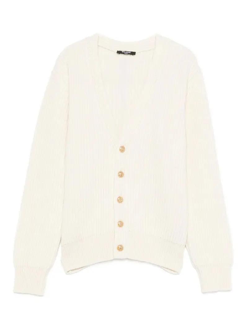 Balmain Cardigan Crema 3999404