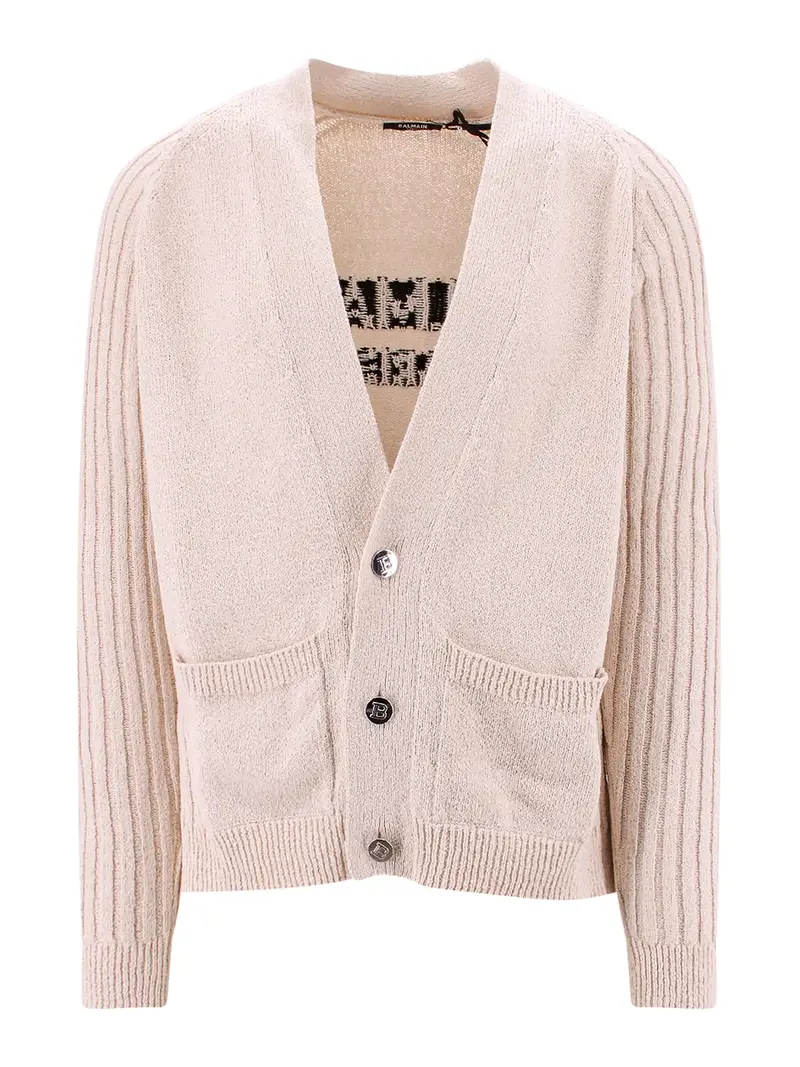 Balmain Cardigan Beige 3853208
