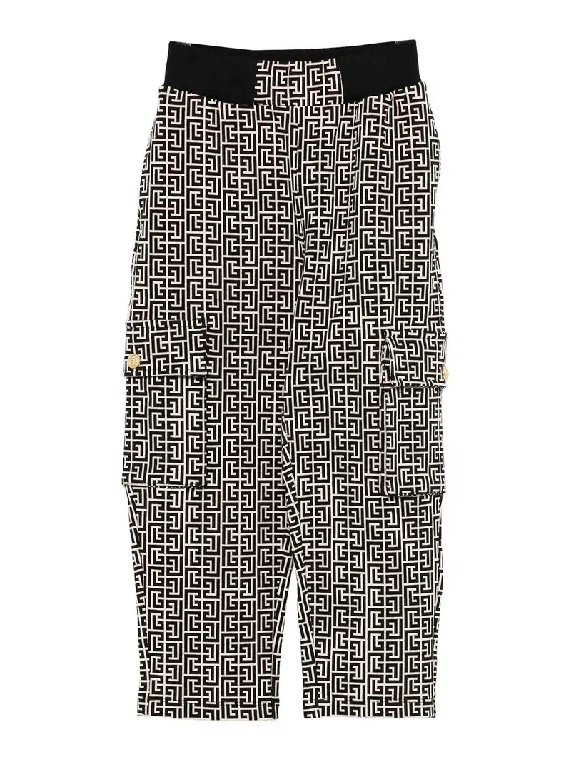 Cargo Con Motivo Geometrico Nero