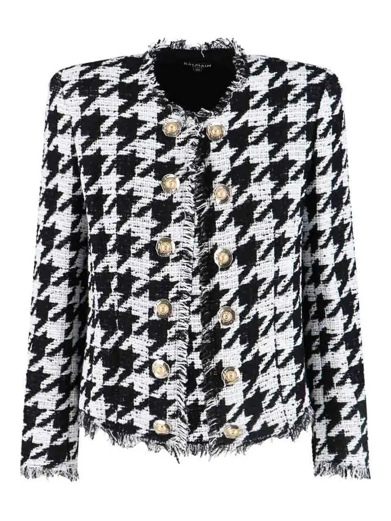 Giacca Con Bottoni Decorativi Nero