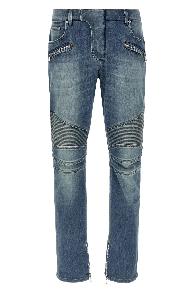 Jeans Biker Blu