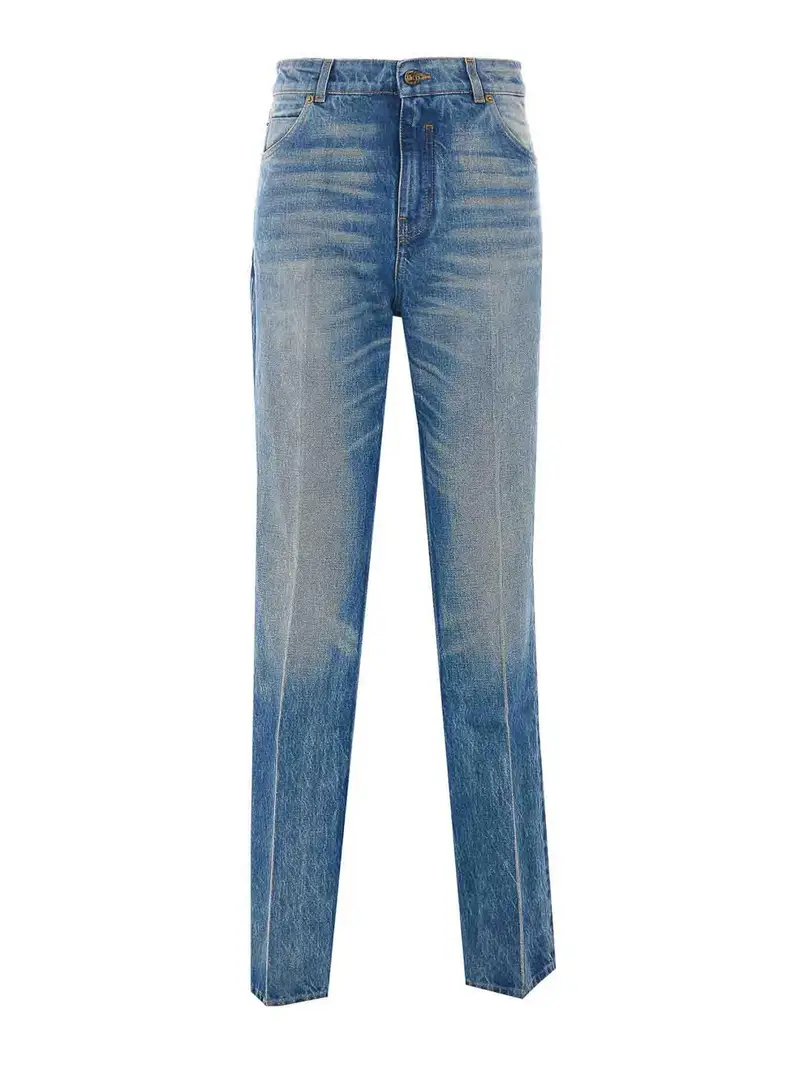Jeans blu su misura