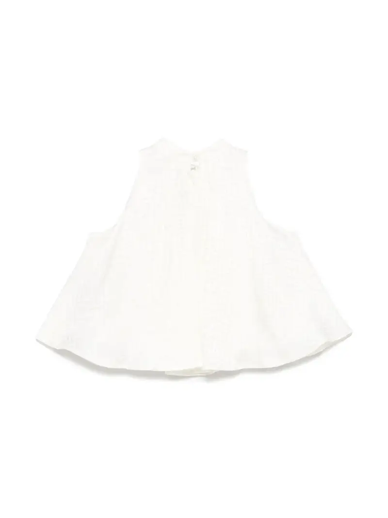 Abito avorio logo monogram all-over miniatura 2