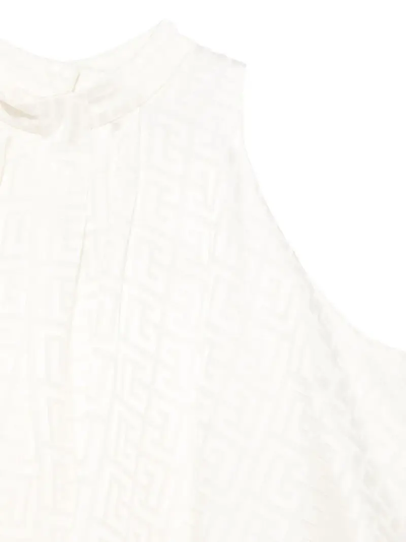 Abito avorio logo monogram all-over miniatura 3