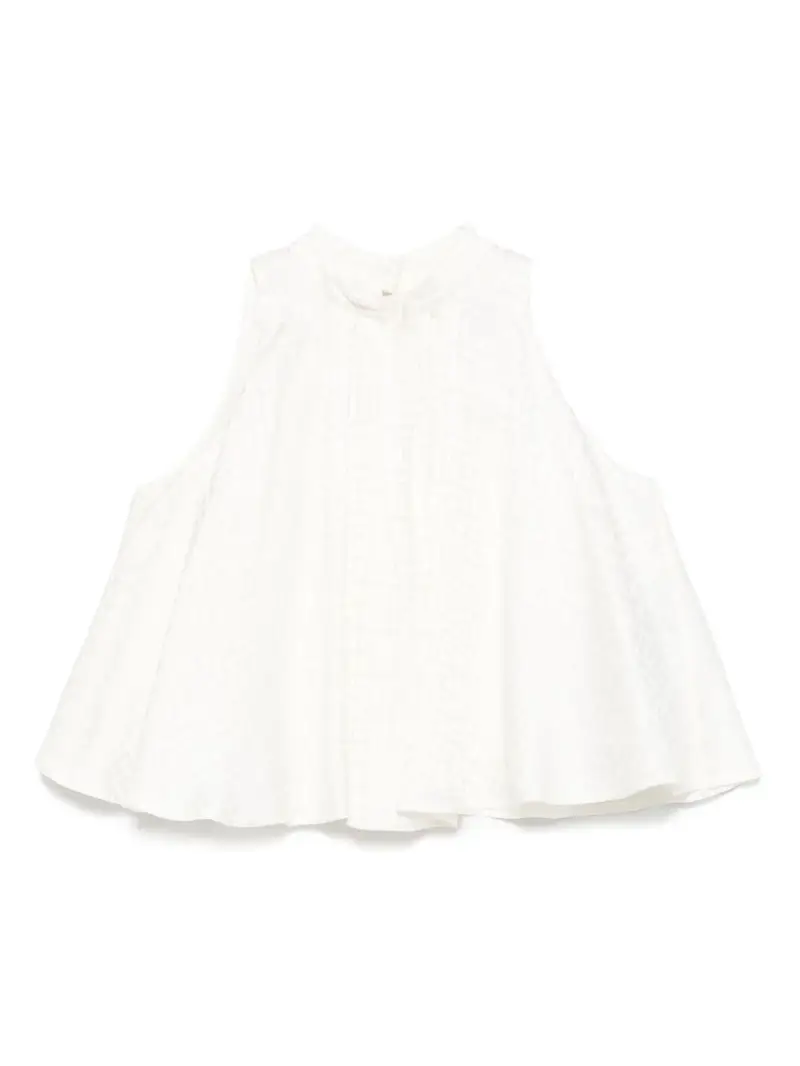 Abito avorio logo monogram all-over