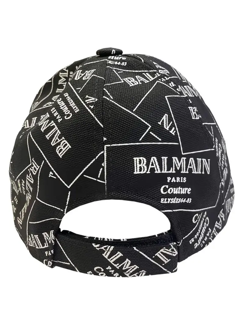 Cappellino con Stampa Logo Bianco Nero