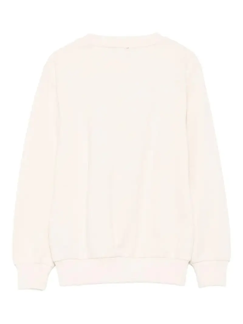 Felpa Beige con Bottoni e Logo Beige oro miniatura 3