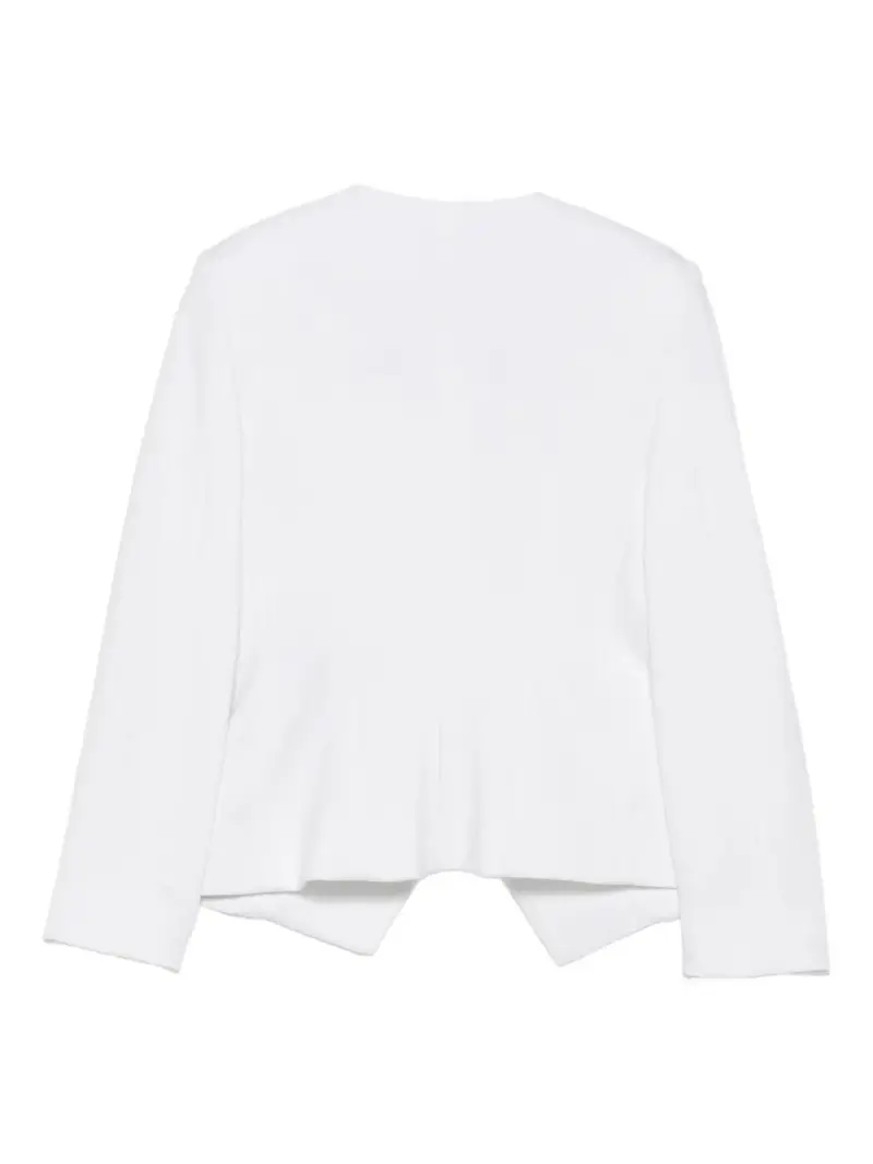 Giacca Bianca Doppiopetto con Bottoni Dorati Bianco miniatura 3