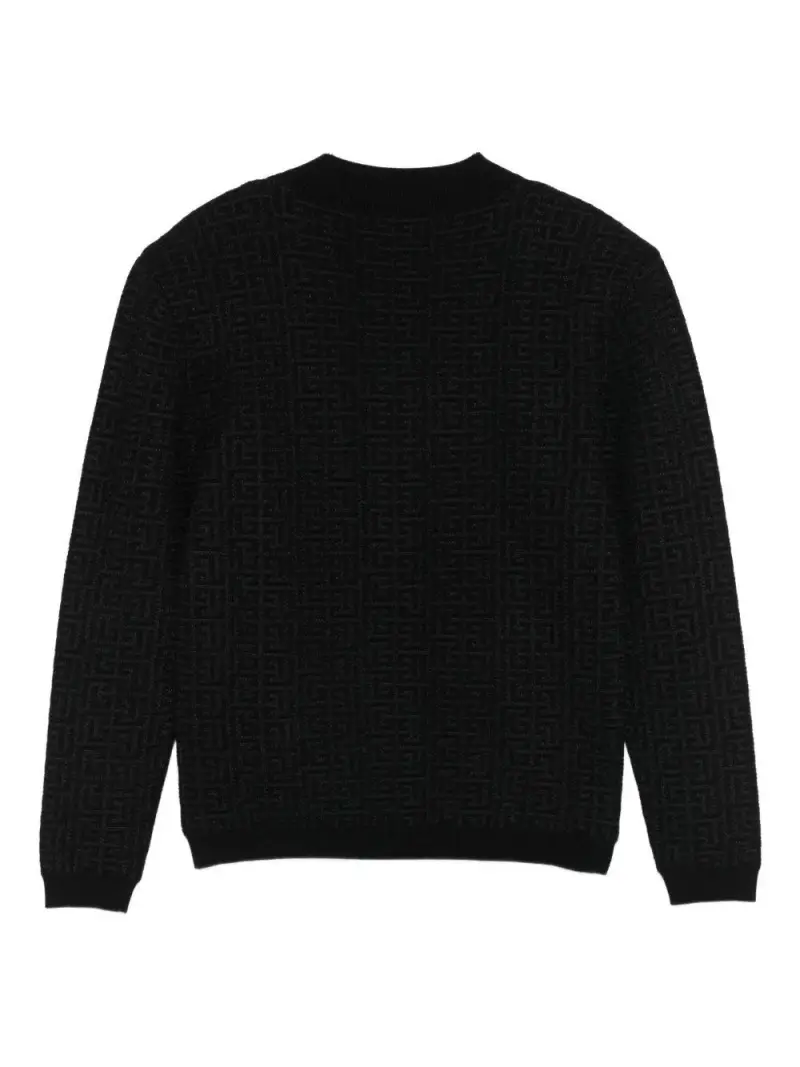 Maglione Nero con Monogramma miniatura 2